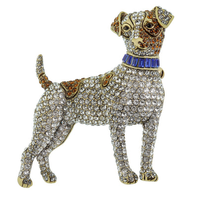 HEIDI DAUS®"Jack Russell Terrier" Crystal Dog Pin - Heidi Daus®