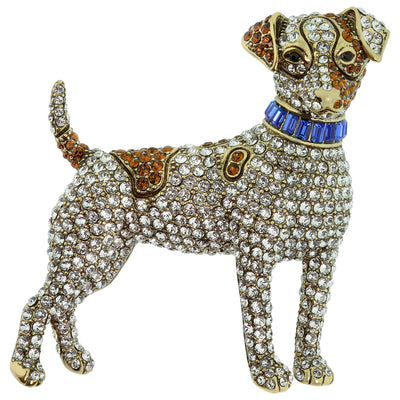 HEIDI DAUS®"Jack Russell Terrier" Crystal Dog Pin - Heidi Daus®
