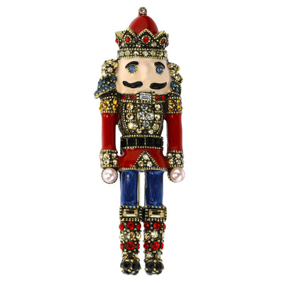 HEIDI DAUS® "Heidi's Nutcracker" Enamel Crystal Nutcracker Pin - Heidi Daus®