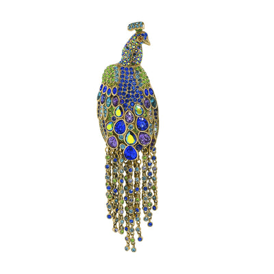 Heidi Daus®"Let Down Your Feathers" Crystal Peacock Pin - Heidi Daus®