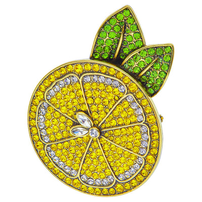 HEIDI DAUS® "Summer Citrus" Crystal Citrus Fruit Pin