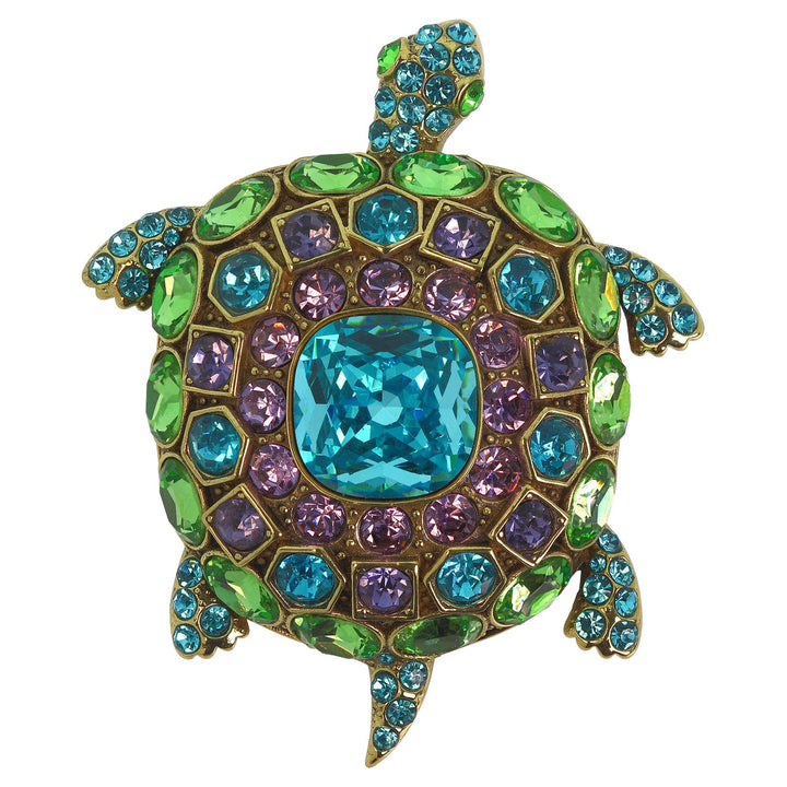 HEIDI DAUS®"Turtle-y Fabulous" Crystal Turtle Pin HEIDI DAUS®