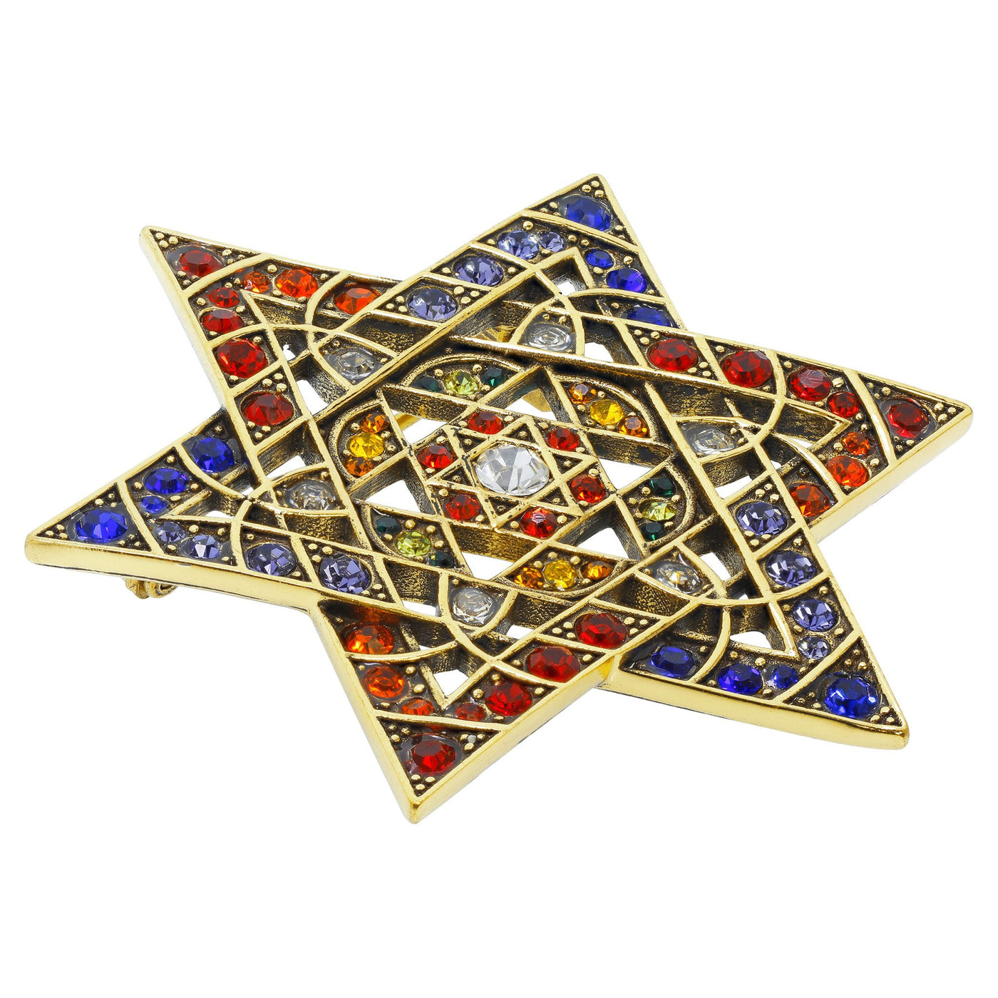 Heidi Daus®"Sparkling Star of David" Crystal Star Pin - Heidi Daus®