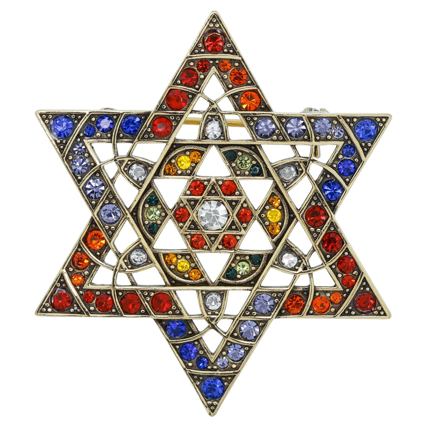 Heidi Daus®"Sparkling Star of David" Crystal Star Pin - Heidi Daus®