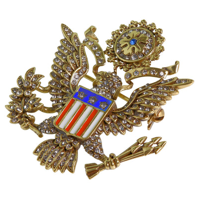 HEIDI DAUS®"E Pluribus Unum" Enamel Crystal Patriotic Pin - Heidi Daus®
