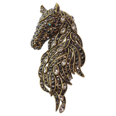 HEIDI DAUS® "Frost Stallion" Crystal Horse Pin