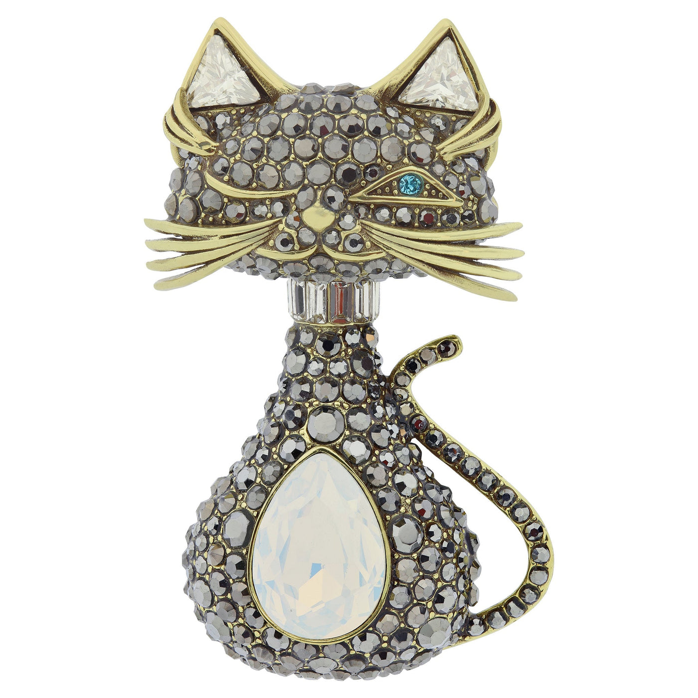 HEIDI DAUS® "In The Wink Of An Eye" Crystal Cat Pin HEIDI DAUS®
