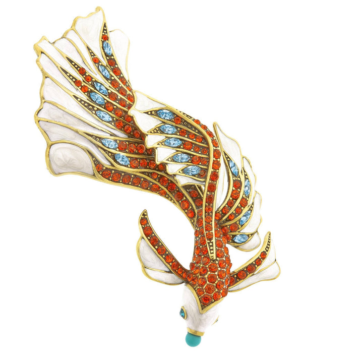 HEIDI DAUS®"Queen Koi" Crystal & Enamel Koi Fish Pin HEIDI DAUS®