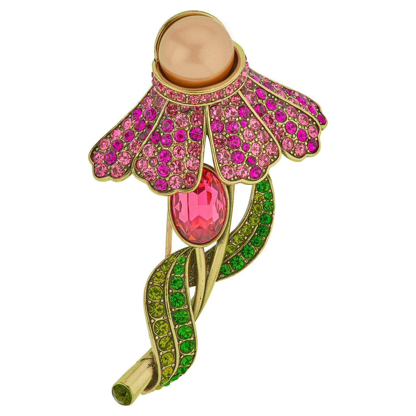 HEIDI DAUS®"Echinacea" Beaded Crystal Floral Pin