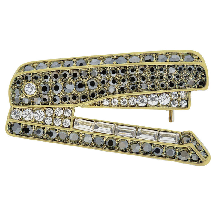HEIDI DAUS®"Sparkling Stapler" Crystal Stapler Pin HEIDI DAUS®