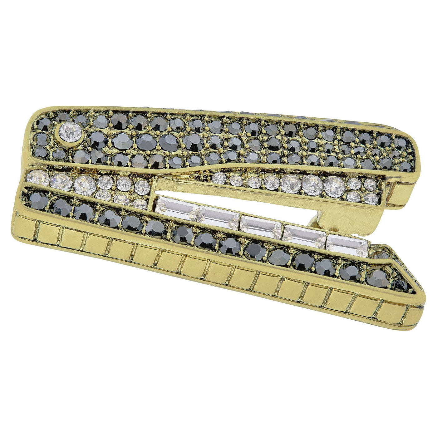 HEIDI DAUS®"Sparkling Stapler" Crystal Stapler Pin
