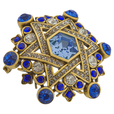 HEIDI DAUS®"Spectacular Star Of David" Crystal Holiday Pin