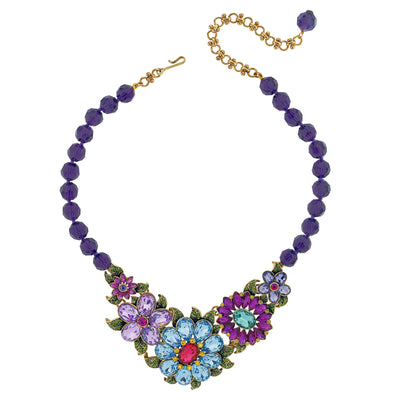 "Glorious Garden" Crystal Floral Necklace - Heidi Daus®