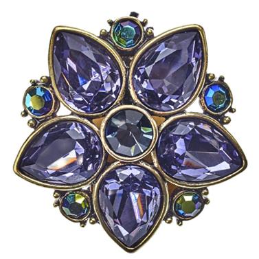 HEIDI DAUSÃ‚® "Fantasy in Florals" Crystal Floral Pin - Heidi Daus®