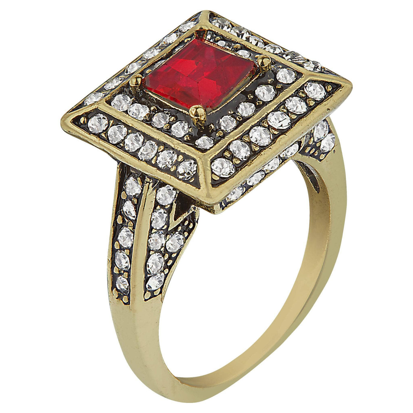HEIDI DAUS®"Fearless Beauty" Crystal Deco Ring
