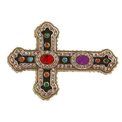 Heidi Daus®"Pure Heaven" Enamel Crystal Cross Double Ring - Heidi Daus®