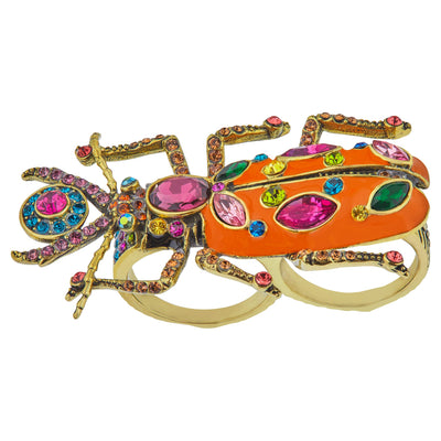 HEIDI DAUS®"Big Critter" Enamel Crystal Critter Ring