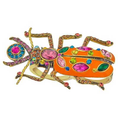 HEIDI DAUS®"Big Critter" Enamel Crystal Critter Ring