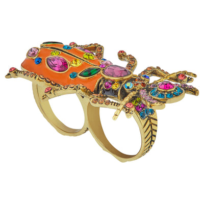 HEIDI DAUS®"Big Critter" Enamel Crystal Critter Ring
