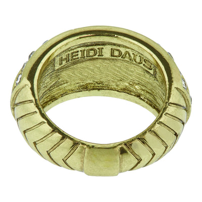 HEIDI DAUS®"Link in My Chain" Crystal Deco Ring