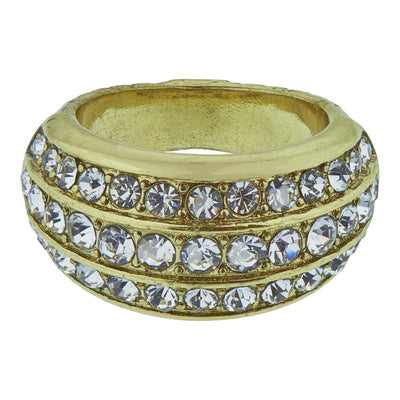 HEIDI DAUS®"Link in My Chain" Crystal Deco Ring