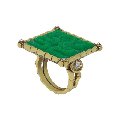 HEIDI DAUS®"Lots of Luck Dragon" Crystal  Dragon Ring