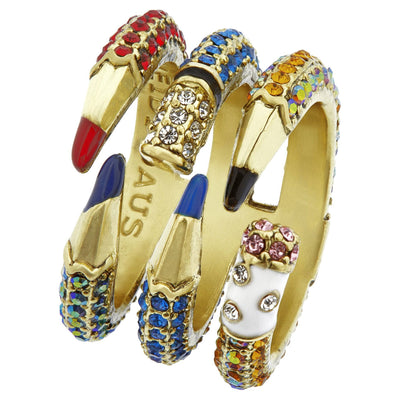 HEIDI DAUS®"First Draft" Enamel Crystal Pencil Ring