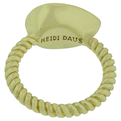 Heidi Daus®"Ring It Up" Crystal Tear Drop Ring