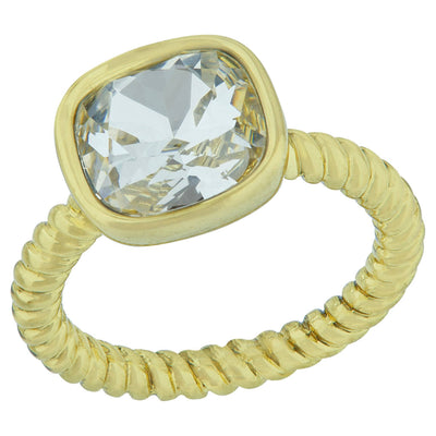 Heidi Daus®"Ring It Up" Crystal Square Ring