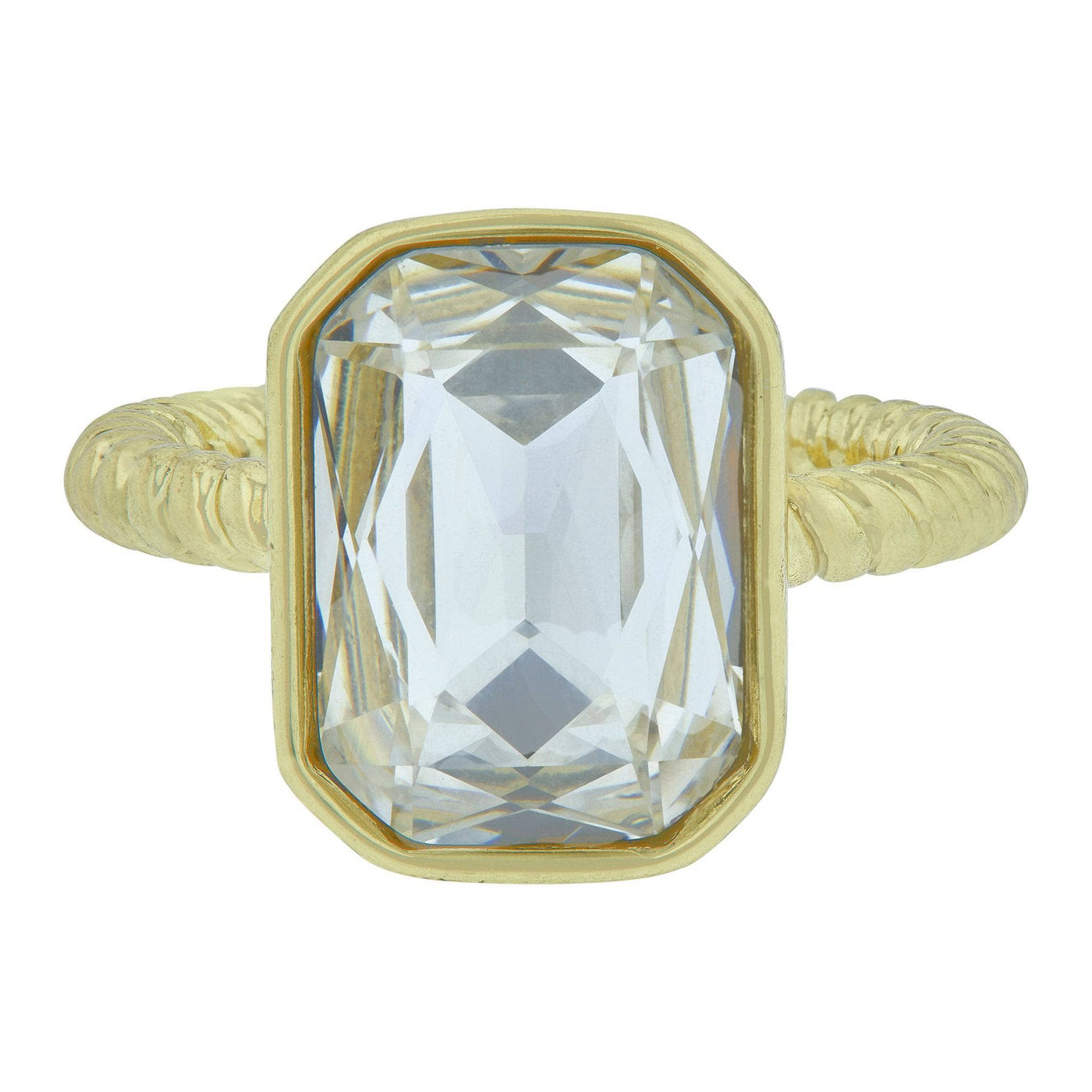 Heidi Daus®"Ring It Up" Crystal Rectangle Ring