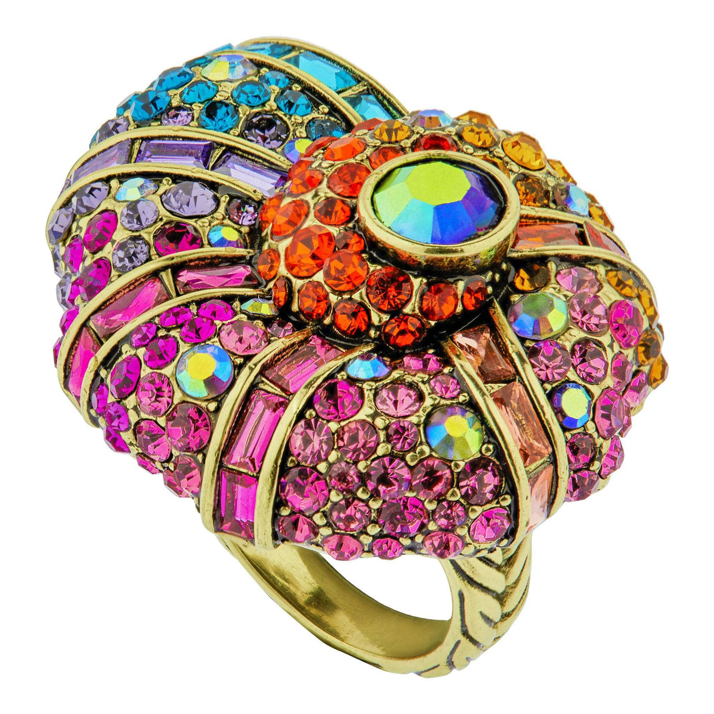 HEIDI DAUS®"Down By The Sea" Crystal Shell Ring