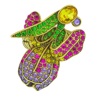 HEIDI DAUS®"Early Bloomer" Crystal Flower  Ring