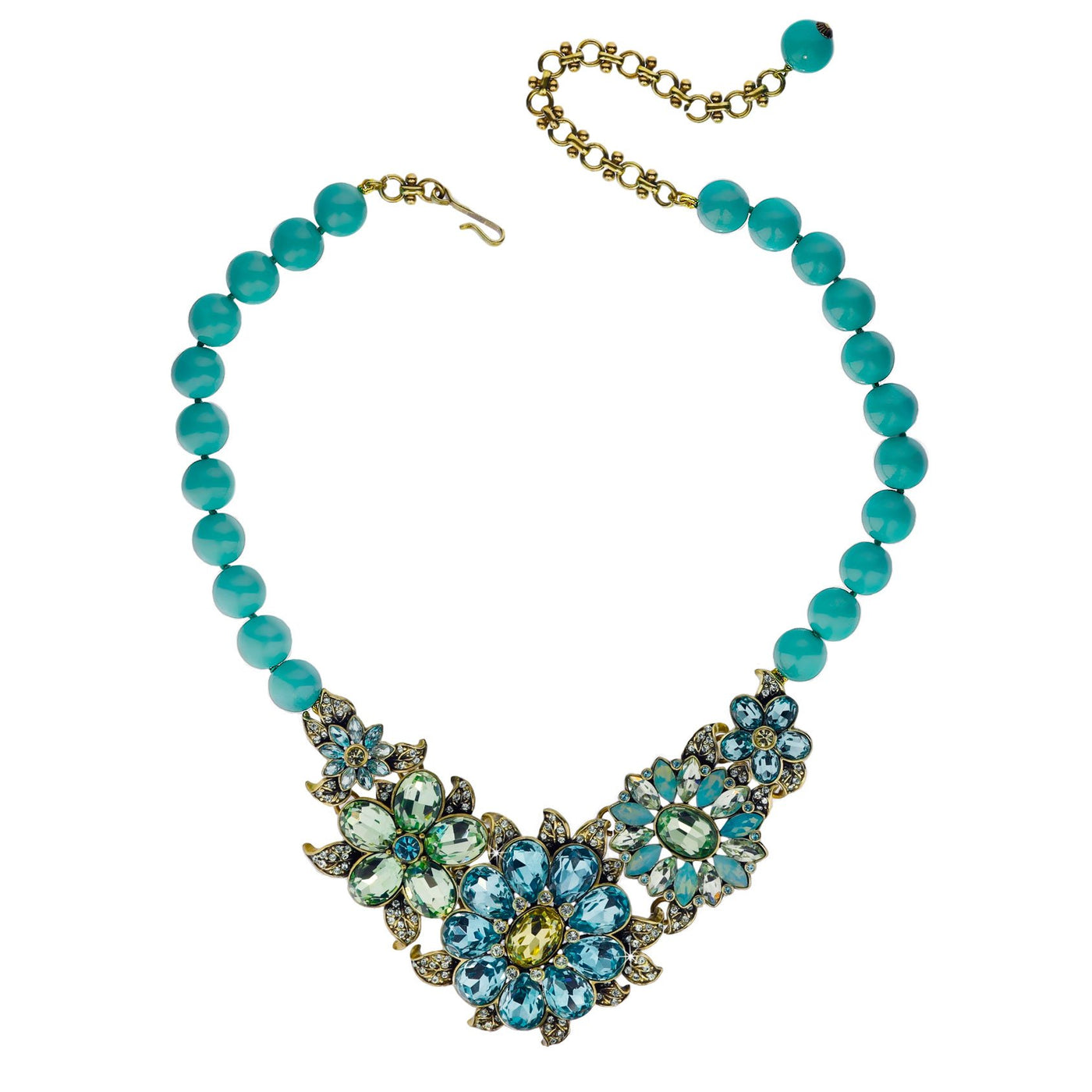 "Glorious Garden" Crystal Floral Necklace - Heidi Daus®