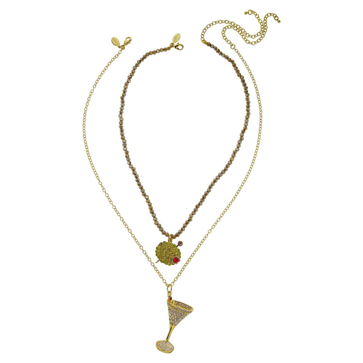 HEIDI DAUS® "It's 5 O'clock Somewhere" Beaded Crystal Necklace & Earrings Set HEIDI DAUS®