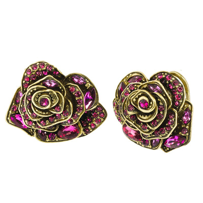 "Showered With Flowers" Crystal Pin & Earring Set - Heidi Daus®