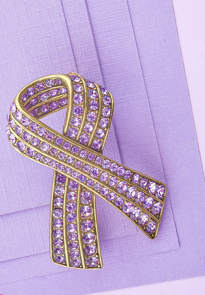 HEIDI DAUS® "Sparkle Strong" Crystal Universal Cancer Awareness Pin
