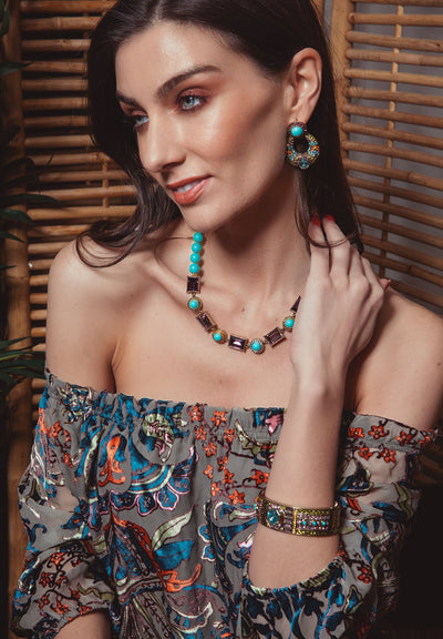"Sparkling Solution" Beaded Crystal Deco Necklace - Heidi Daus®