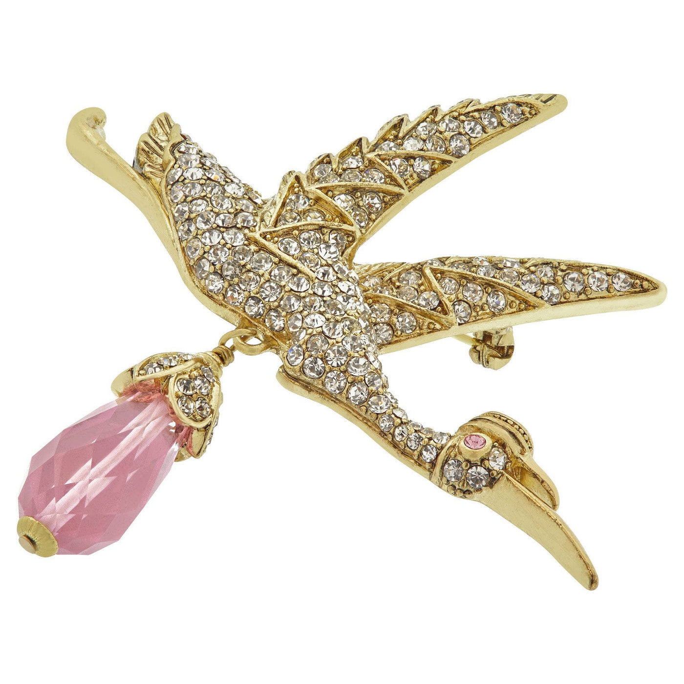 HEIDI DAUS®"A Very Special Delivery" Beaded Crystal Stork Pin