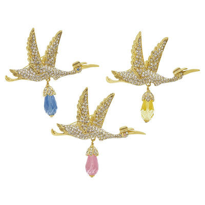 HEIDI DAUS®"A Very Special Delivery" Beaded Crystal Stork Pin