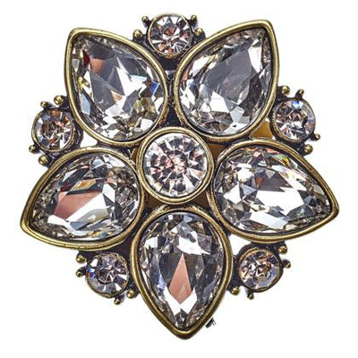 HEIDI DAUSÃ‚® "Fantasy in Florals" Crystal Floral Pin - Heidi Daus®