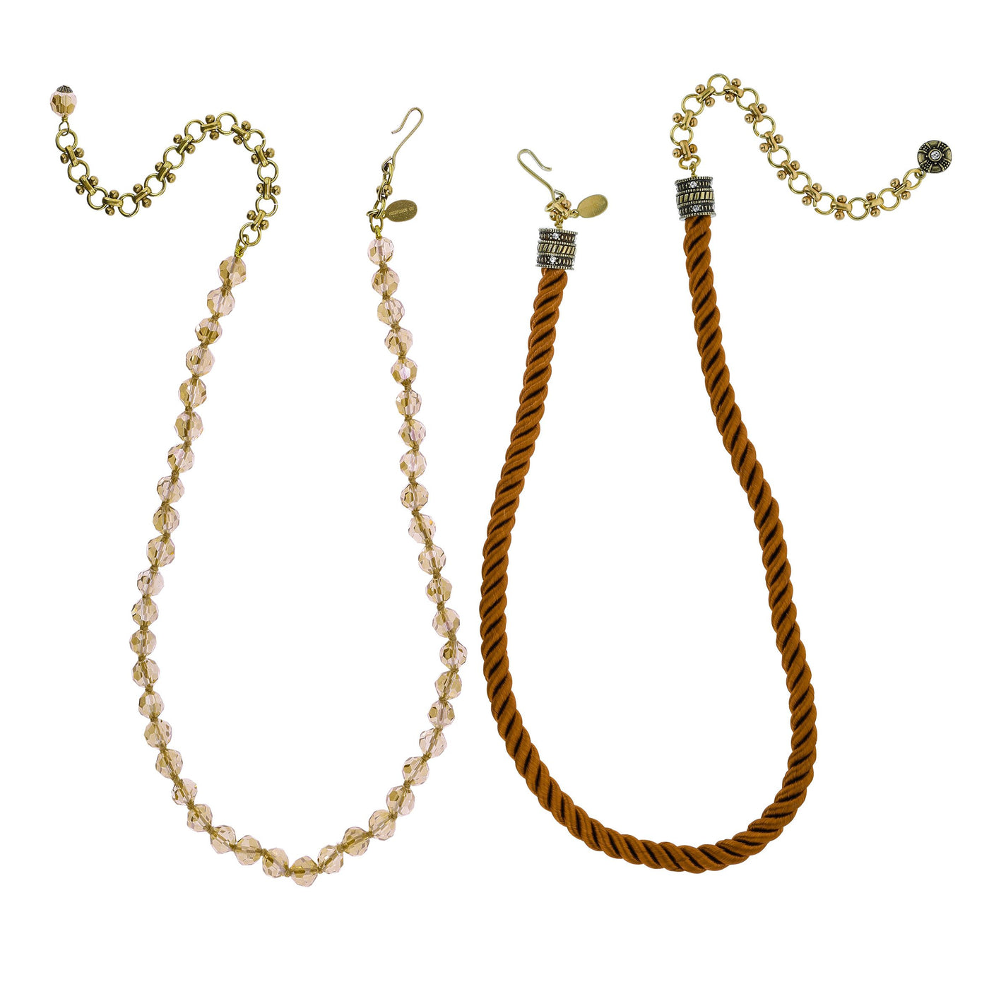 HEIDI DAUS® "Elegant Essential" Pin Enhancer Bead & Cord Necklace Set - Heidi Daus®