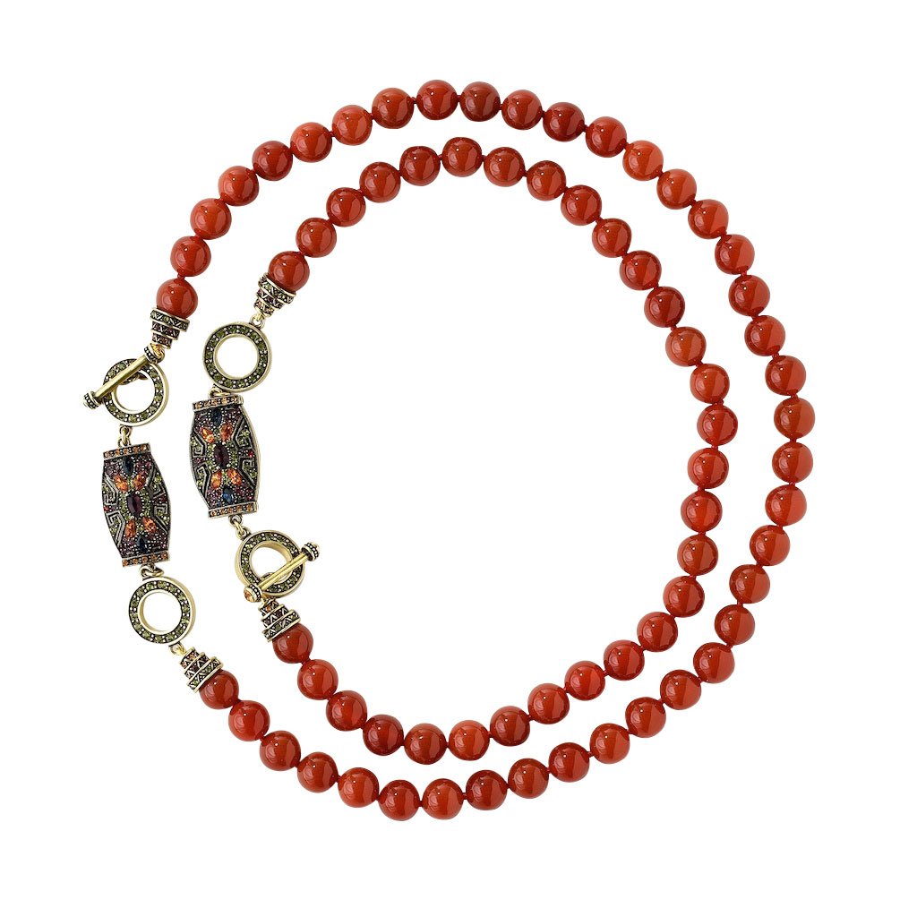 "Everlasting Elegance" Beaded Crystal Toggle Necklace - Heidi Daus®