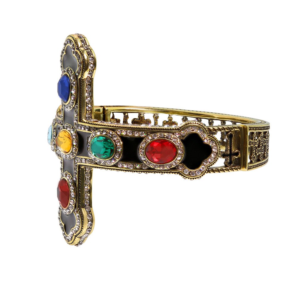 Heidi Daus®"Pure Heaven" Enamel Crystal Cross Bracelet - Heidi Daus®