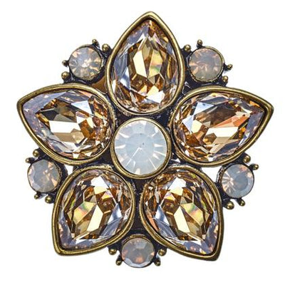 HEIDI DAUSÃ‚® "Fantasy in Florals" Crystal Floral Pin - Heidi Daus®