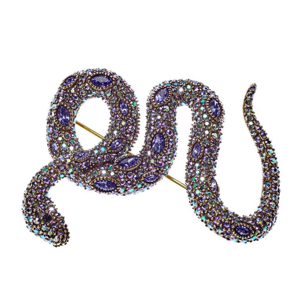 "Sensational Snake" Crystal Snake Pin - Heidi Daus®