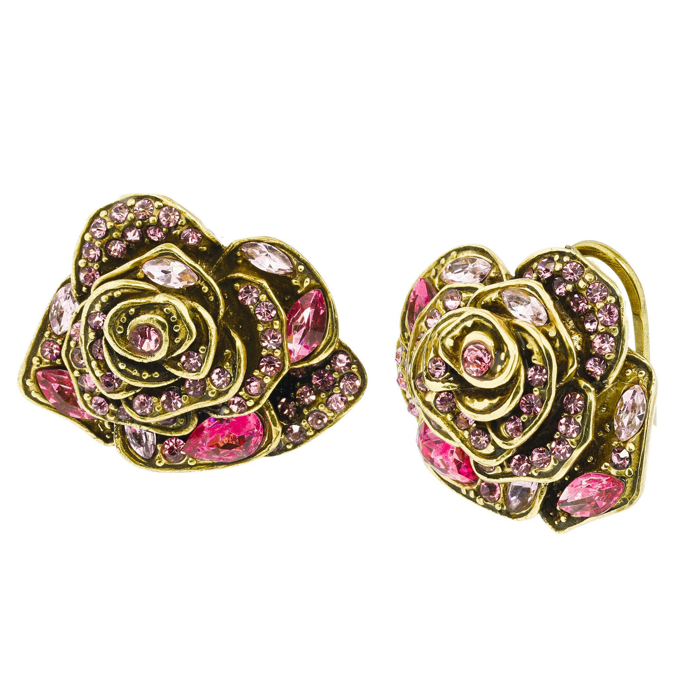 "Showered With Flowers" Crystal Pin & Earring Set - Heidi Daus®