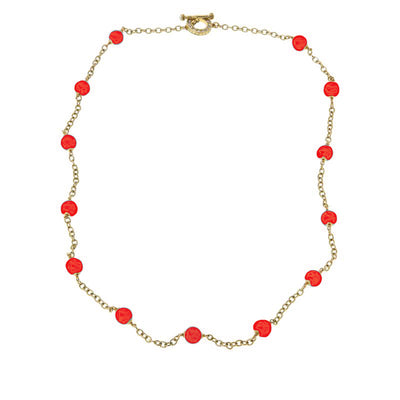 HEIDI DAUS®"Sophisticated Swag" Chain Beaded Crystal Toggle Necklace