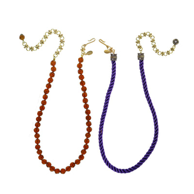 HEIDI DAUS® "Elegant Essential" Pin Enhancer Bead & Cord Necklace Set - Heidi Daus®
