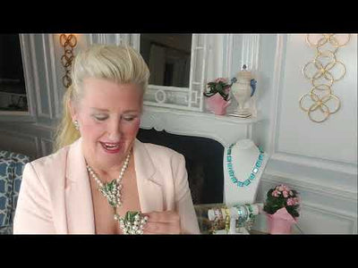Heidi Daus®"Lily Of The Valley" Beaded Enamel Crystal Floral Earrings