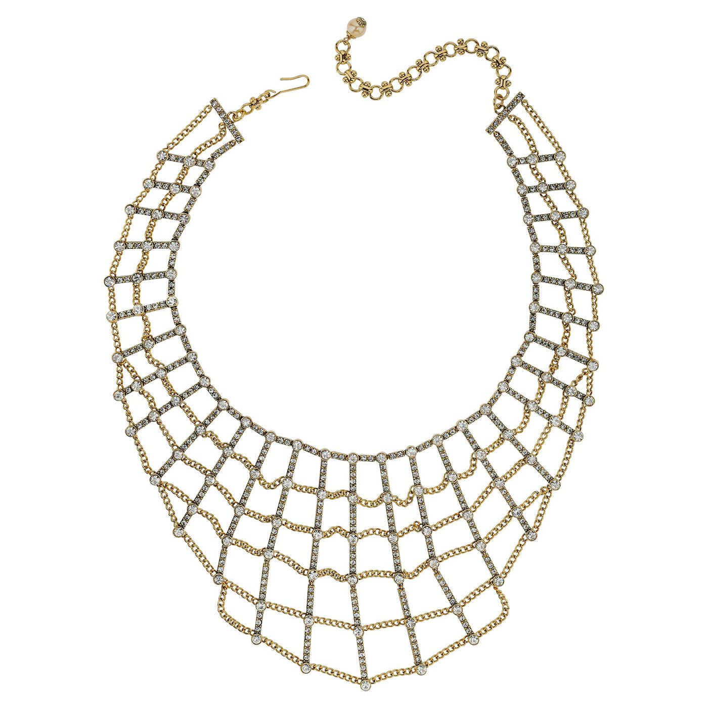 "Heidi's Web" Crystal Necklace & Pin Spiderweb Set - Heidi Daus®